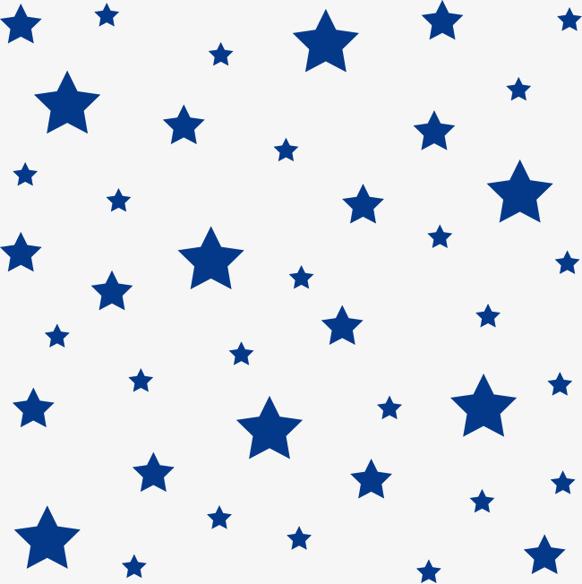 蓝色小星星矢量图