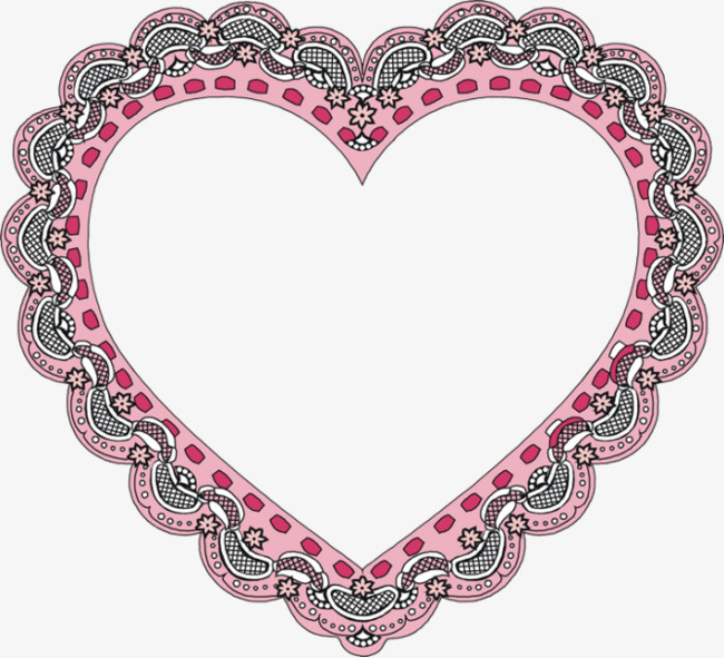 分割线清新可爱叶子樱花花朵爱心花边花纹