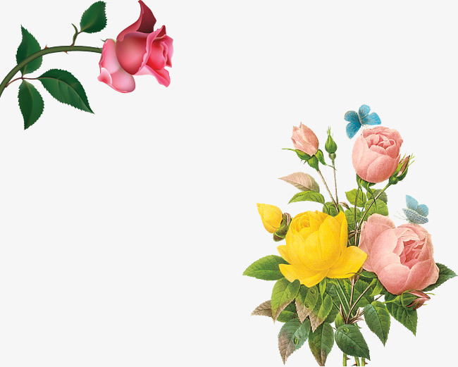 装饰花束png素材-90设计