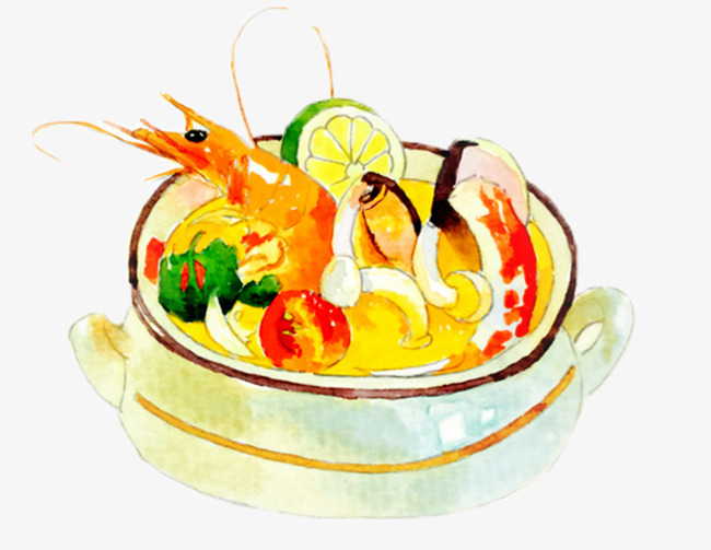 泰式冬阴功手账手绘