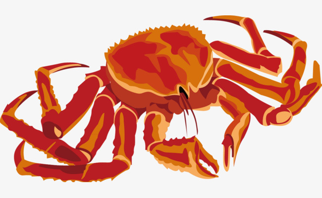 螃蟹装饰矢量素材