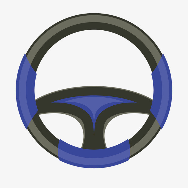 矢量蓝色方向盘