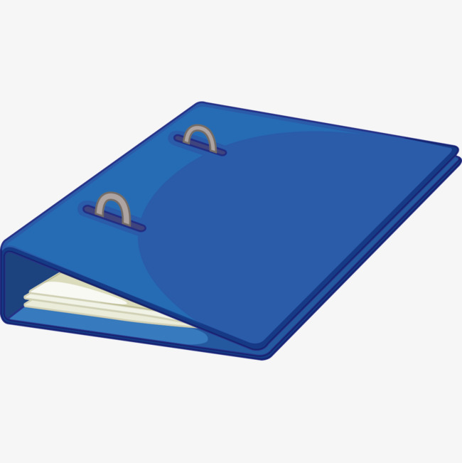 文件夹蓝色文件夹卡通手绘矢量