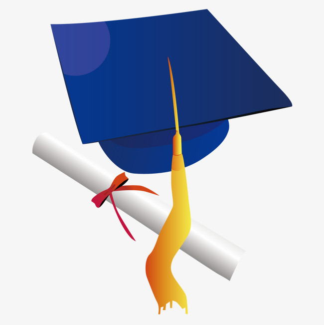 毕业季毕业学士学士帽毕业季毕业证书快乐