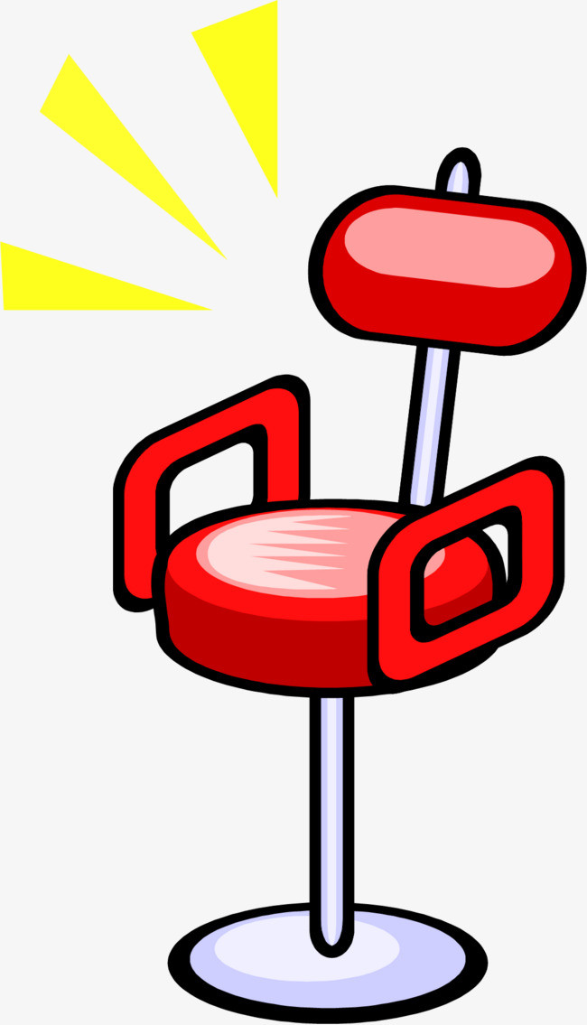 矢量手绘红色转椅