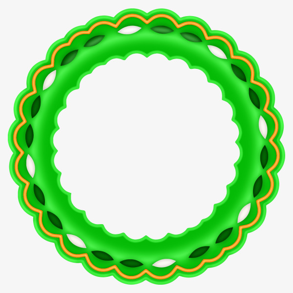 手绘圆形装饰图案