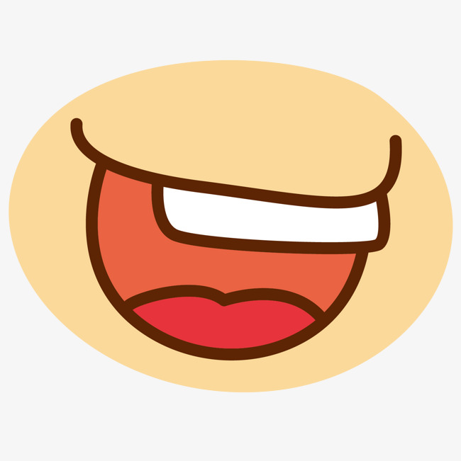 张开嘴巴的红色卡通鲤鱼