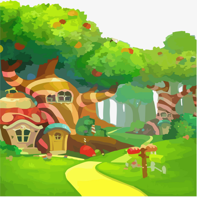 幼儿园绿色森林风主题图片