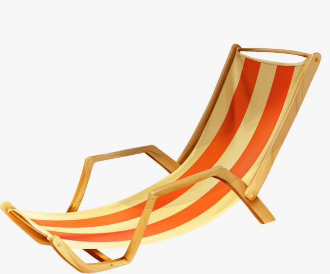 矢量手绘躺椅