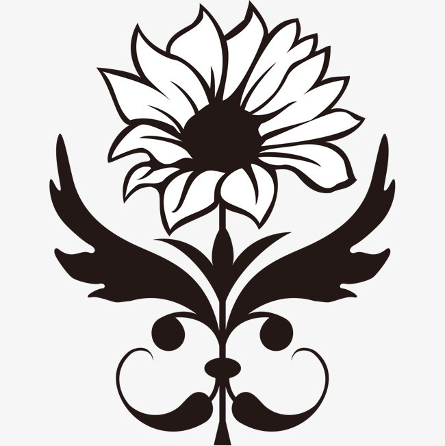 花卉植物花纹矢量素材