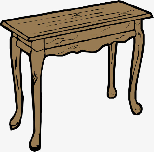 矢量手绘木桌png素材-90设计