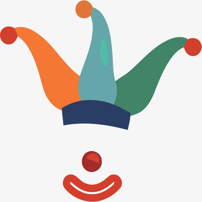 矢量小丑装饰素材