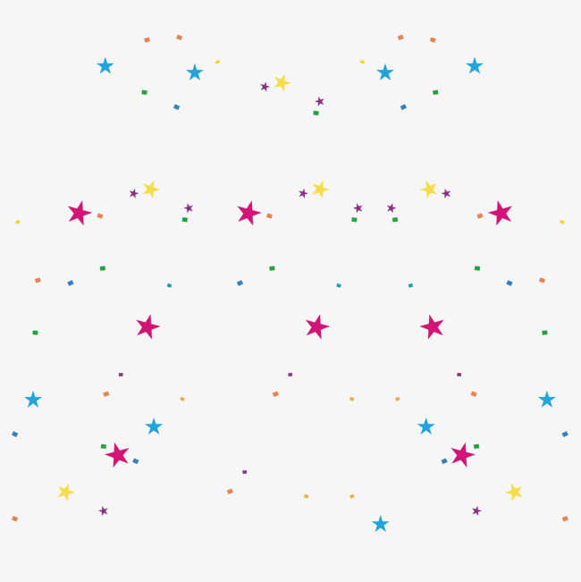 节日素材彩色的星星