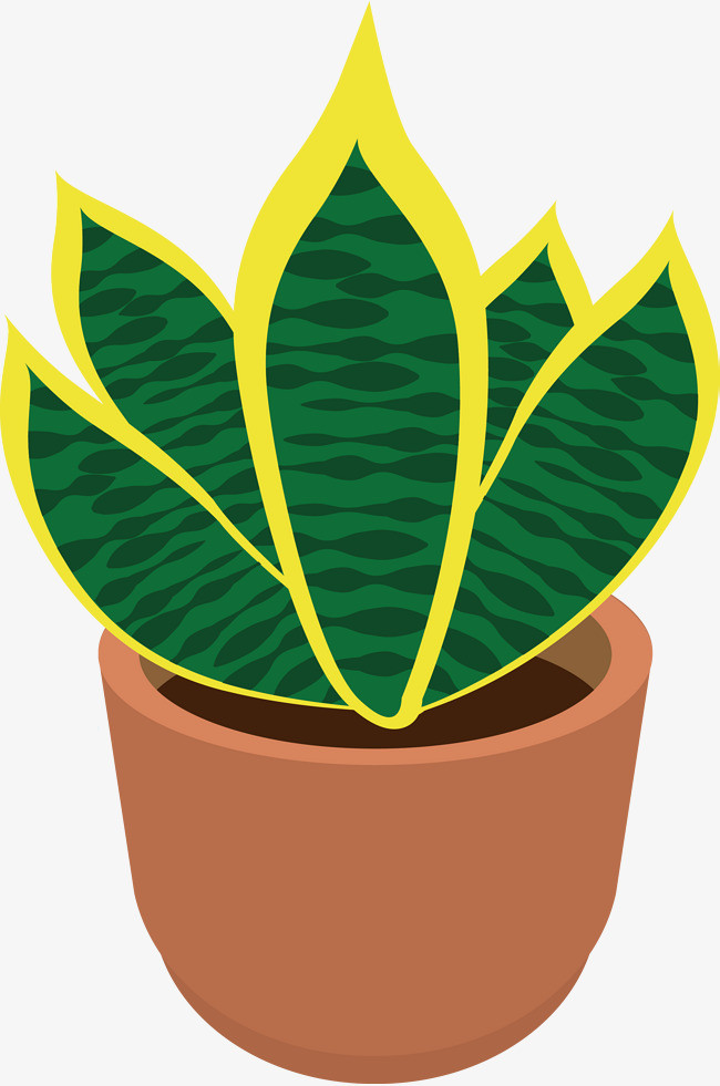 盆栽植物贴纸素材