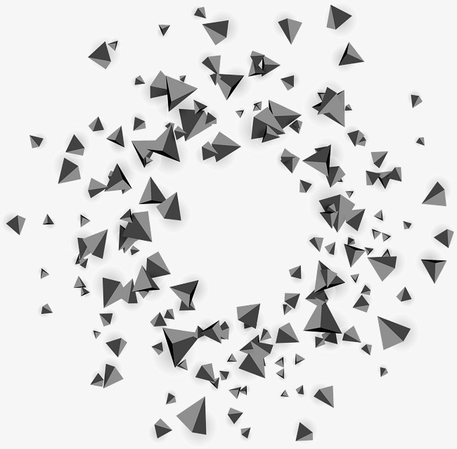 抽象灰色三角块