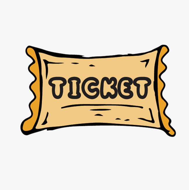 矢量手绘门票素材【高清png素材】-90设计