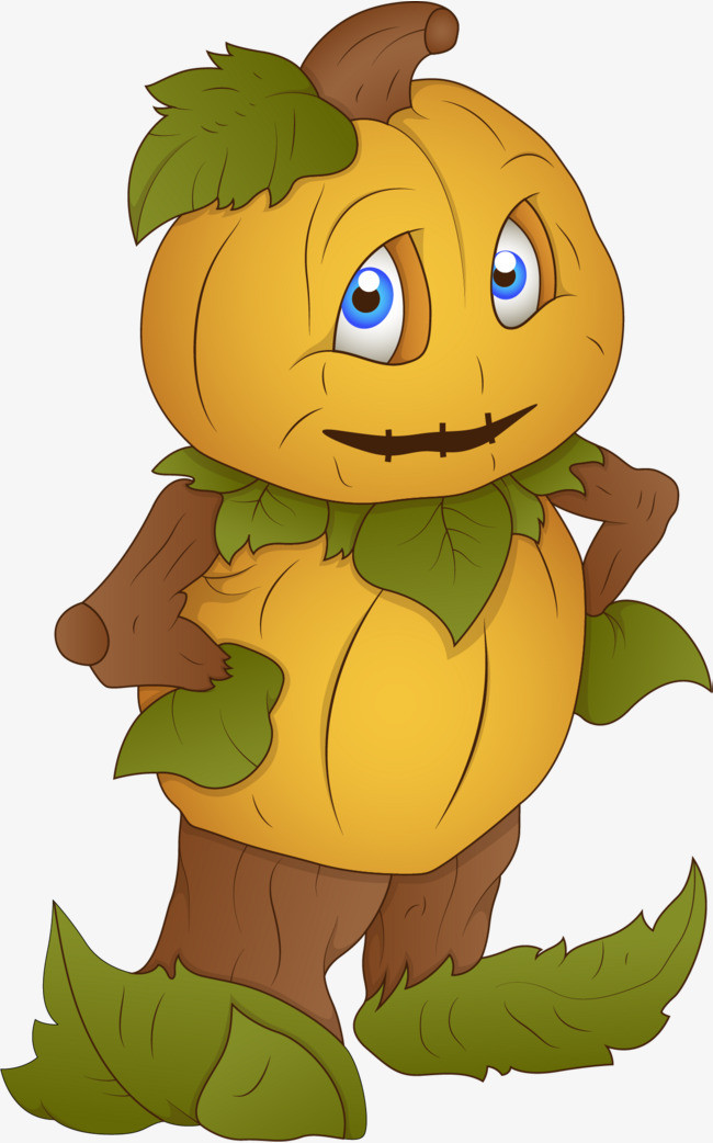 矢量手绘南瓜人