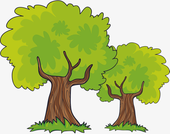矢量手绘大树