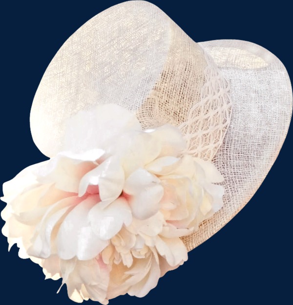 手绘花朵装饰帽子