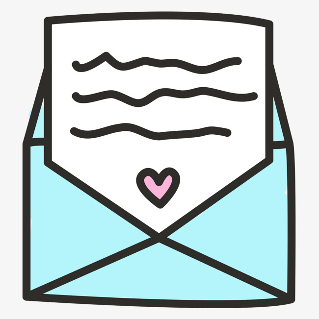手绘信封png素材-90设计