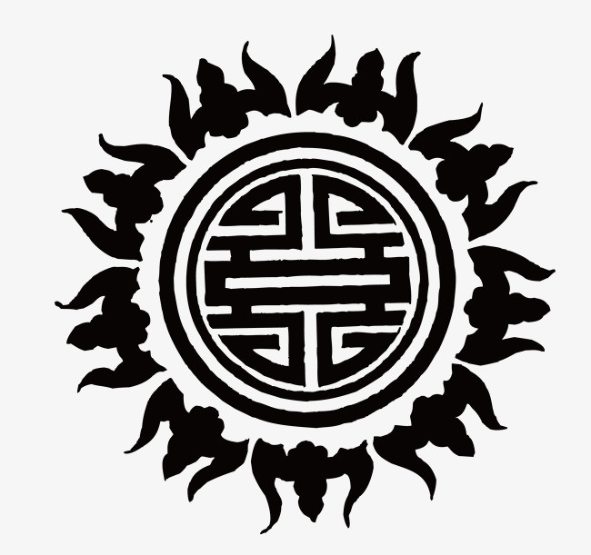 矢量佛教图案【高清装饰元素png素材】-90设计