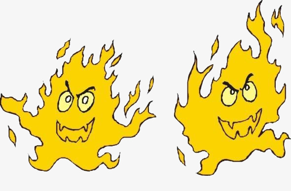 卡通火焰