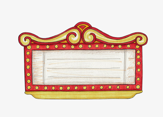 卡通复古手绘电影留言板