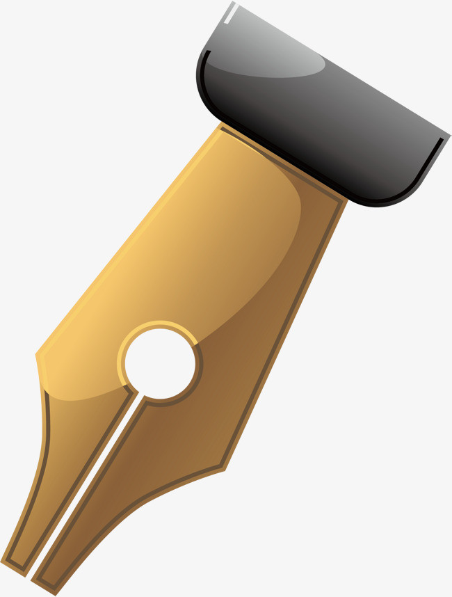 钢笔笔尖图标简约元素