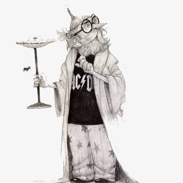 素描黑白巫师