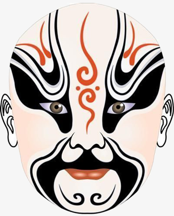 京剧国潮插画青衣国粹传统文化戏曲清新插图【免抠元素png】-90设计网