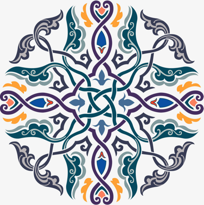 对称装饰现代图案