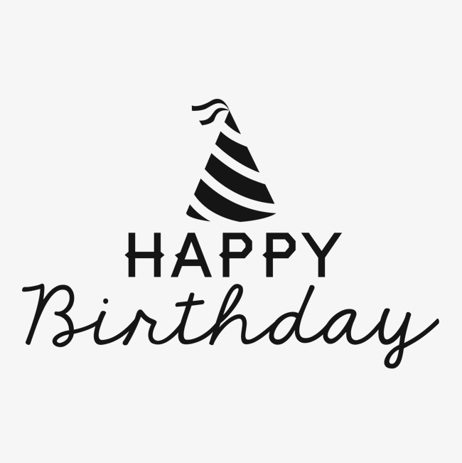 千库网 艺术字 蛋糕设计 生日快乐艺术字