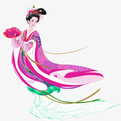 粉色清新仙女装饰图案