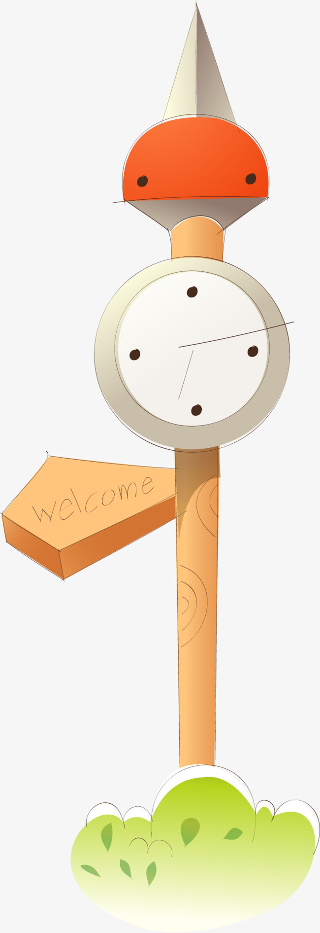 可爱卡通手钟表