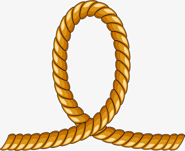 效果图麻绳矢量素材手绘