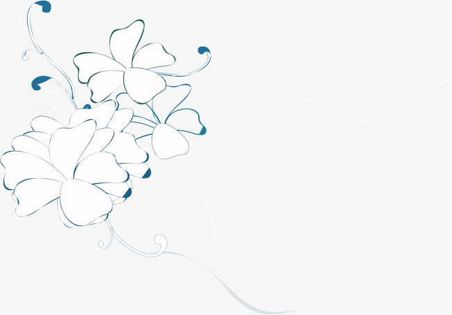 夏日植物蓝色绣球花小花花簇素材