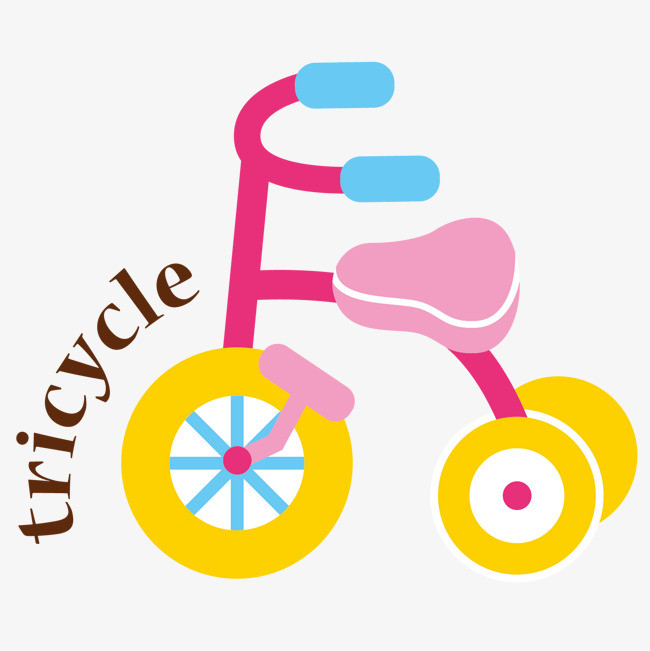 卡通自行车矢量