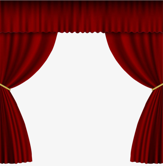 红色喜庆拉开帷幕