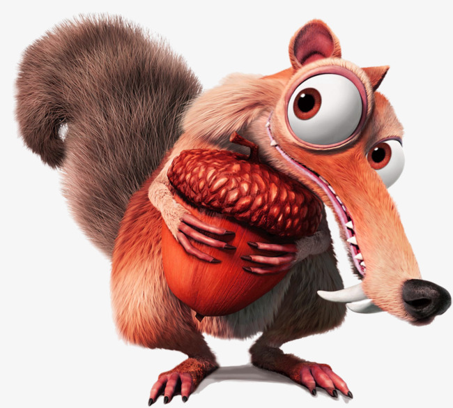 棕色卡通松鼠装饰图案