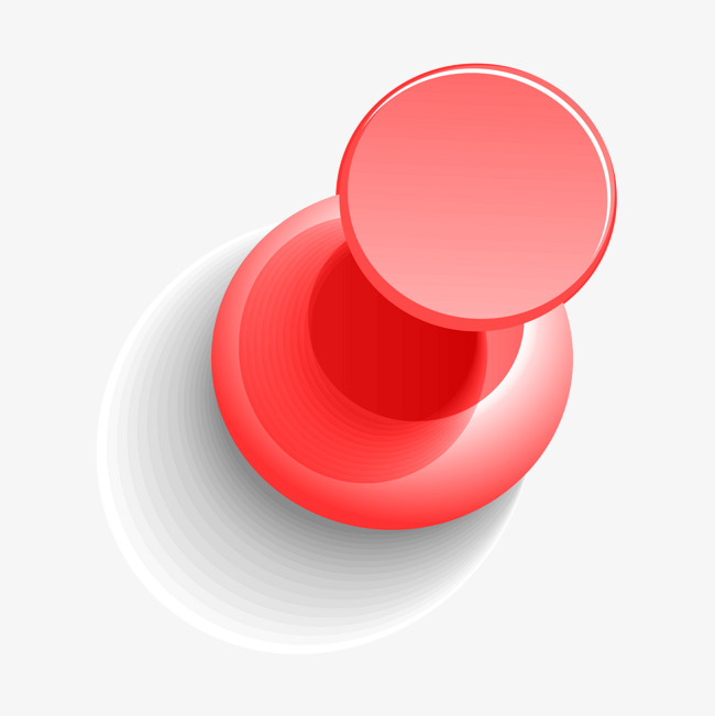 红色图钉png素材-90设计