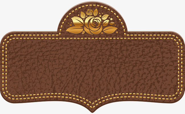 牛皮精美标志设计矢量