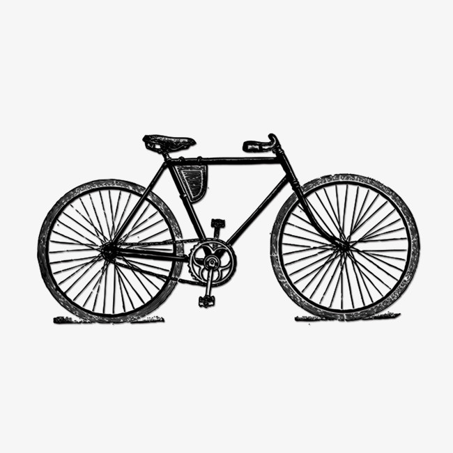 手绘自行车