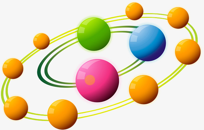 立体圆形分类标签矢量图
