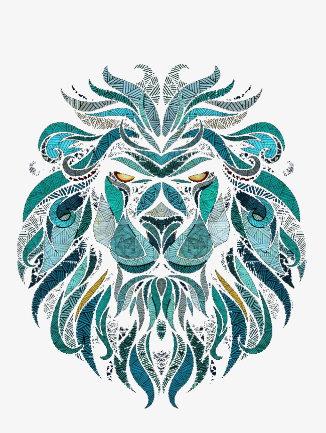 卡通狮子脑袋png素材-90设计