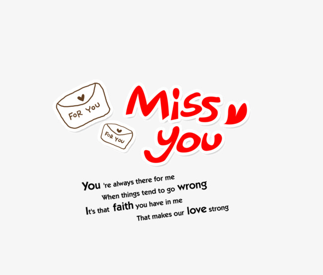 红色missyou小标题