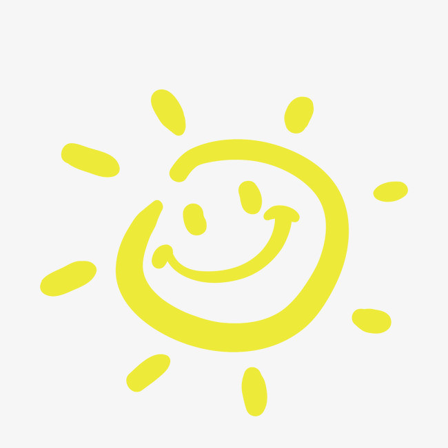 简约卡通手绘太阳箭头指标元素设计