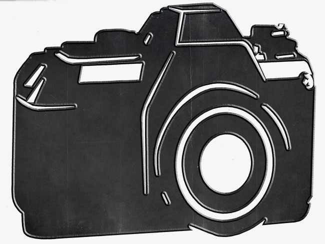 单反相机图案素材免抠