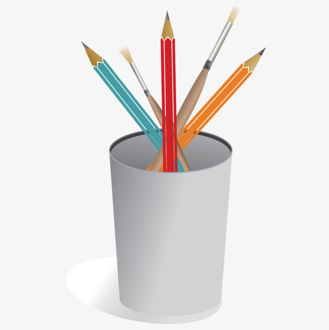 矢量笔筒png素材-90设计