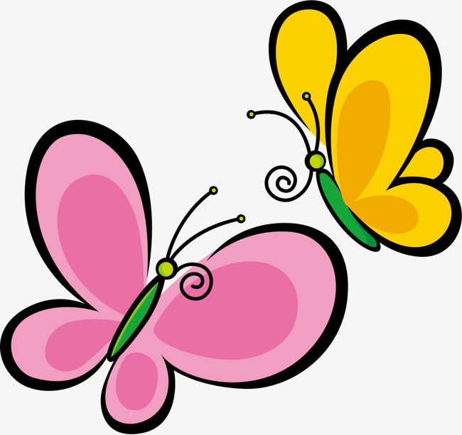 简约矢量卡通手绘蝴蝶结免扣元素设计