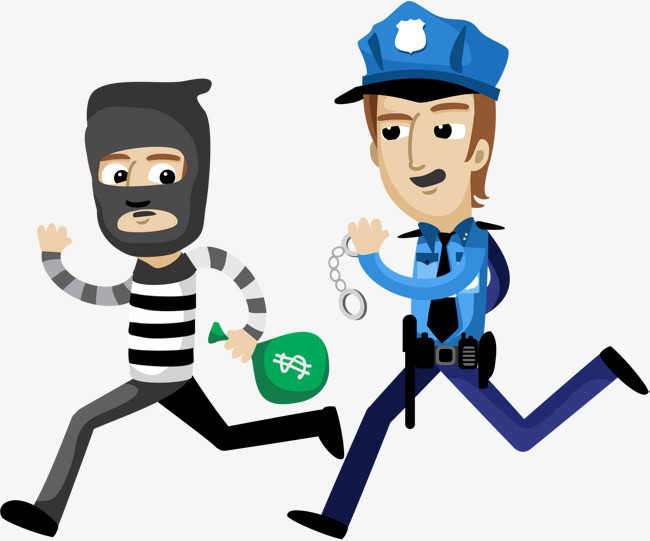 矢量抓小偷